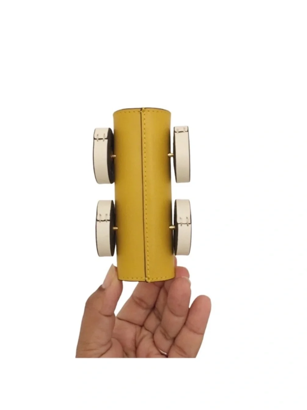 Tory Burch Mustard Yellow Convertible Car Key Ring